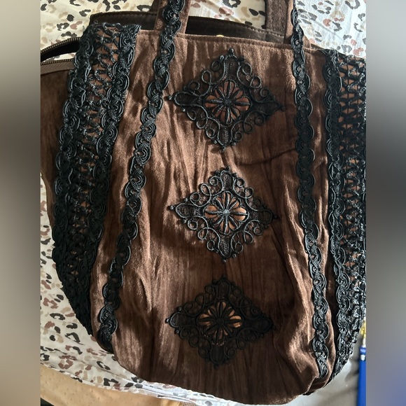 RARE BRACCIALINI VINTAGE BOHO Bucket Bag - PRISTINE!!!! - Picture 1 of 7